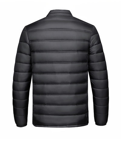 Chaqueta Acolchada de Algodón con Cuello Alto y Cierre - Image 9