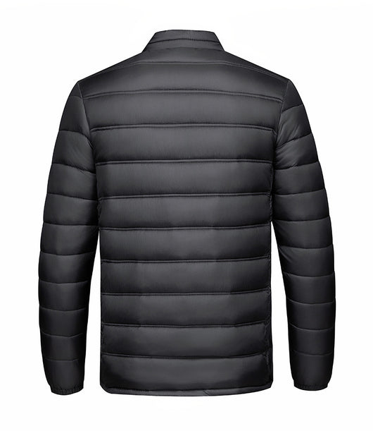 Chaqueta Acolchada de Algodón con Cuello Alto y Cierre - Image 9
