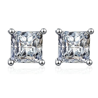 Aretes de Plata 925 con Moissanita - Diseño Moderno para Uso Diario - Image 5
