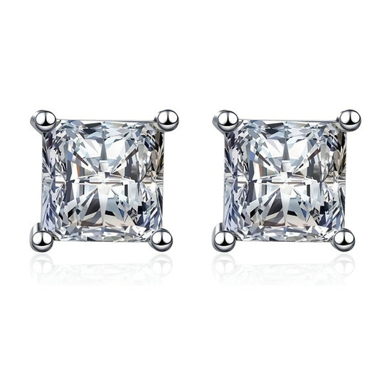 Aretes de Plata 925 con Moissanita - Diseño Moderno para Uso Diario - Image 5