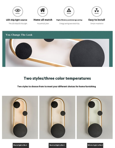 Lámpara de Pared Estilo Nórdico para Dormitorio y Sala de Estar - Image 14