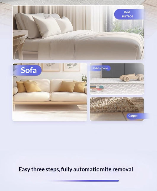 Robot Limpiador Automático de Cama - Eliminador de Ácaros y Pelos de Mascotas - Image 14