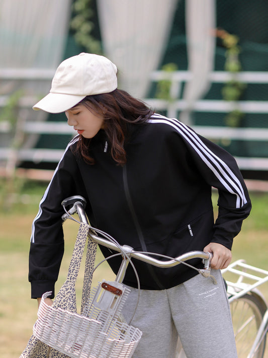 Chaqueta Deportiva Holgada para Mujer - Estilo Baseball Casual
