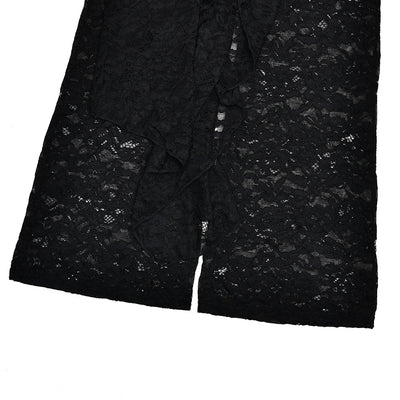 Jumpsuit Elegante de Encaje Transparente con Cintas - Image 17