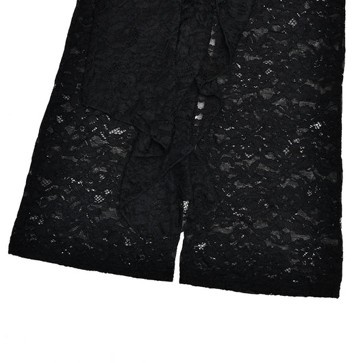 Jumpsuit Elegante de Encaje Transparente con Cintas - Image 17