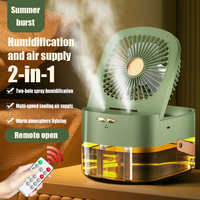 Mini Climatizador y Ventilador de Escritorio con Humidificador y Control Remoto - Image 6