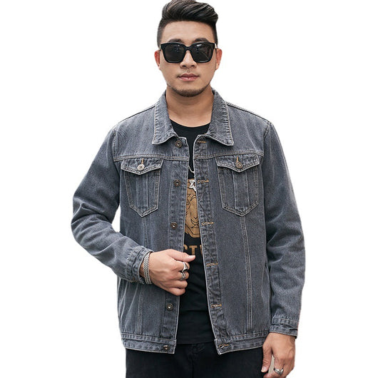 Chaqueta Denim Premium para Hombre Talla Grande con Forro de Terciopelo - Image 10