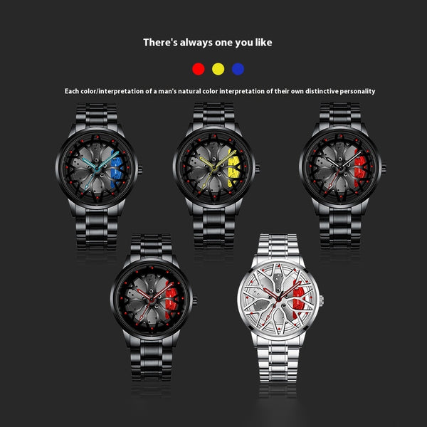 Reloj de Cuarzo Luminoso Impermeable para Hombre con Diseño de Calibrador