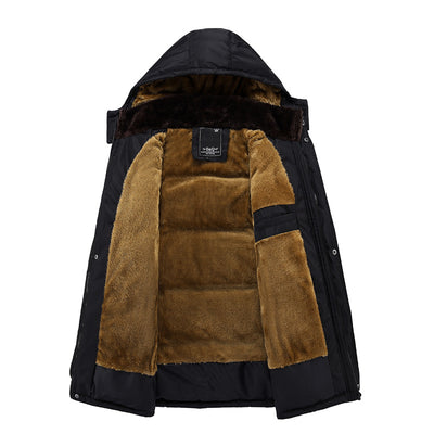 Abrigo Elegante de Algodón Afelpado para Hombre - Image 8