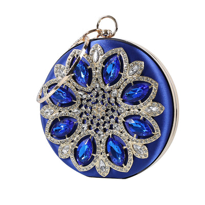 Bolso de Noche Mujer Elegante con Cristales Diamante - Cartera de Fiesta