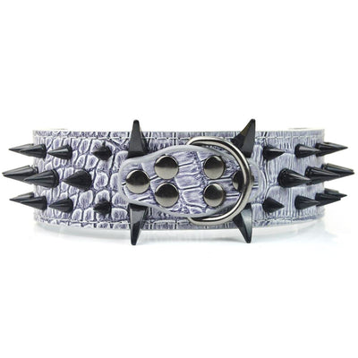 Collar de Cuero para Perro Grande con Púas Negras - Image 17