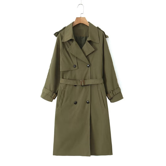 Abrigo Trench Casual Largo para Mujer - Image 18