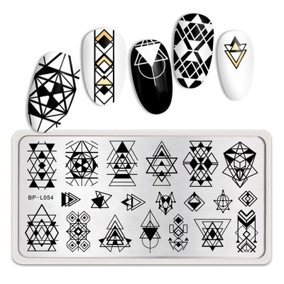 Plantilla de Estampado de Uñas Tema Copos de Nieve Invierno - Image 4