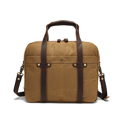 Maletín Vintage de Lona Encerada para Hombre - Image 7