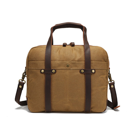 Maletín Vintage de Lona Encerada para Hombre - Image 7