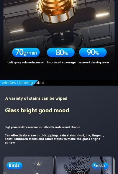 Robot Limpiador de Ventanas Inteligente con Rociador Automático - Image 10