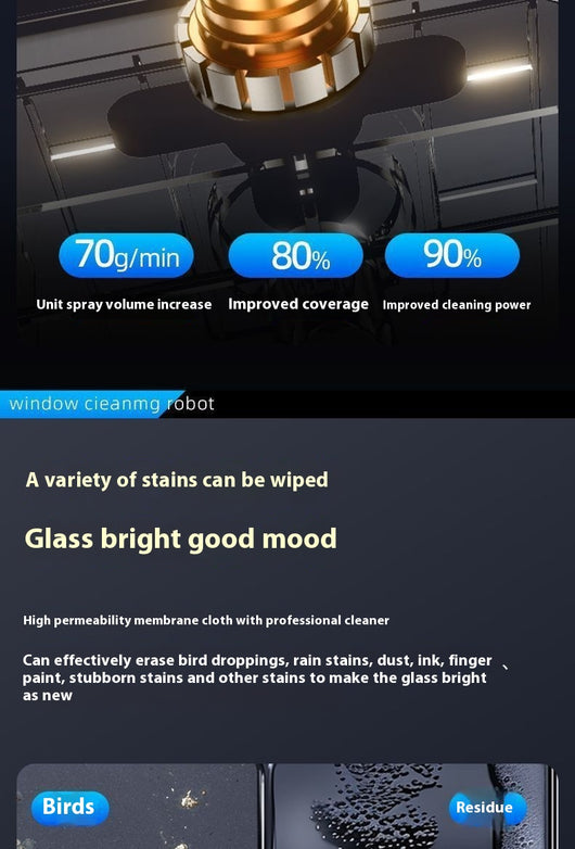 Robot Limpiador de Ventanas Inteligente con Rociador Automático - Image 10