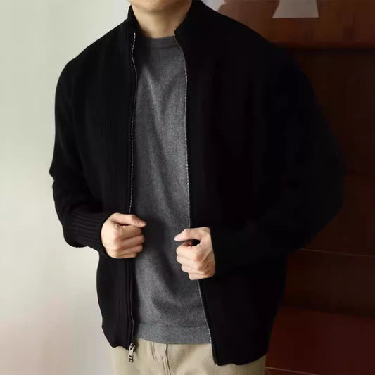Chaqueta Pesada Doble Cierre Resistente al Pilling para Hombre