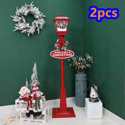 Decoración Navideña Iluminada: Papá Noel, Muñeco de Nieve y Árbol con Efecto Nieve - Image 7