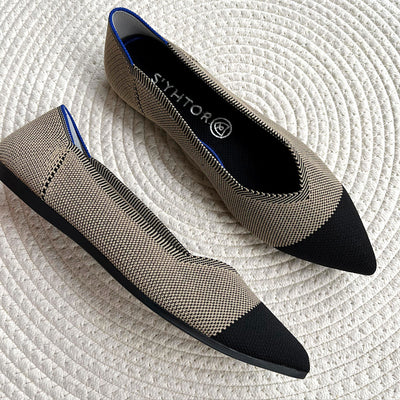 Zapatos de Tacón Punta Fina Tejidos Livianos para Mujer - Image 22