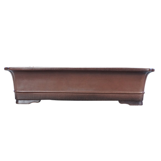 Maceta Rectangular de Arcilla Púrpura Artesanal para Bonsái Verde - Image 6