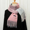 Bufanda de Invierno Bicolor en Cashmere Suave y Cálida