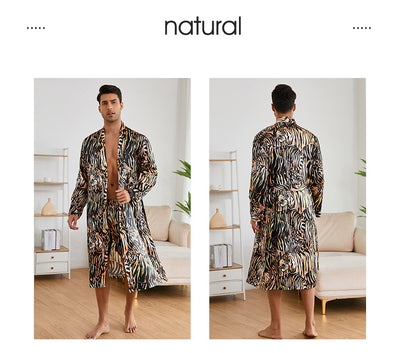 Pijama Bata de Seda Helada para Hombre - Conjunto Homewear Premium - Image 16
