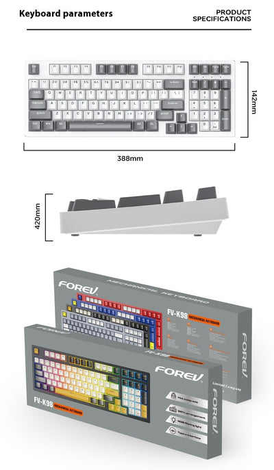 Kit Teclado Mecánico Personalizado + Ratón Gaming de Precisión - Image 38