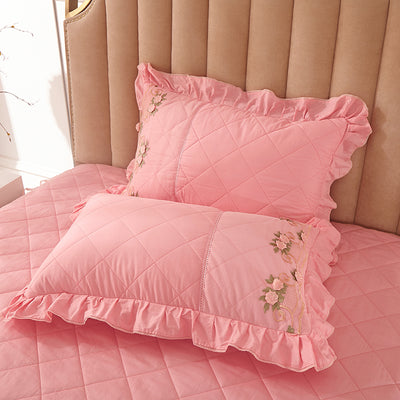 Funda de Almohada de Algodón Puro con Encaje Elegante - Image 3