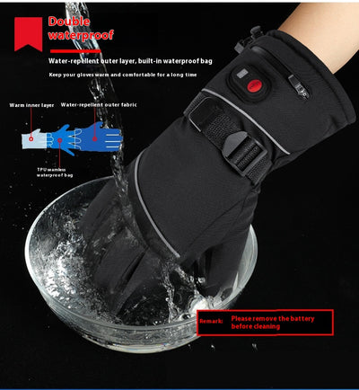 Guantes Térmicos Impermeables con Calefacción Eléctrica para Motos y Deportes Extremos - Image 11