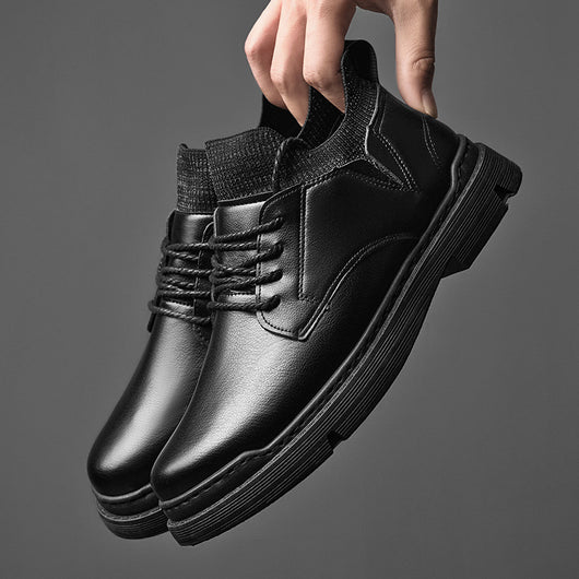 Zapatos Casuales Hombre Suela Gruesa Punta Redonda - Image 3