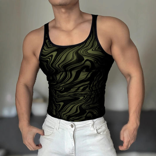 Musculosa Deportiva de Malla Transpirable para Hombre