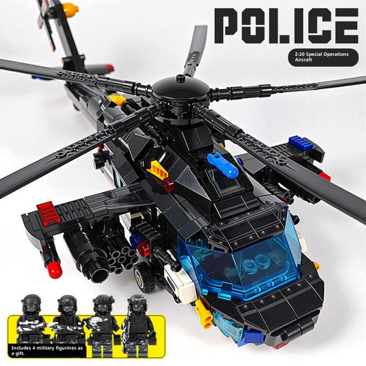 Helicóptero SWAT de Policía - Bloques de Construcción Educativos para Niños - Image 5