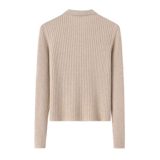 Cardigan de Cachemira Corto para Mujer - Cuello Solapa Otoño Temprano - Image 15