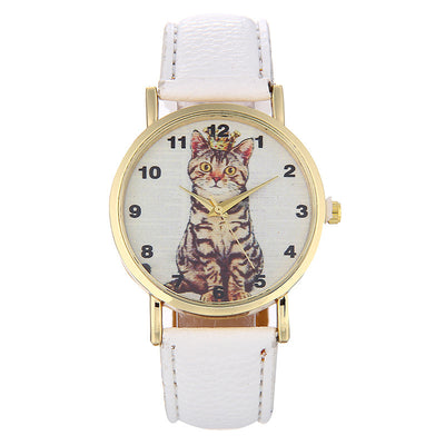 Reloj con Patrón de Gatito Adorable en Cuclillas - Image 10