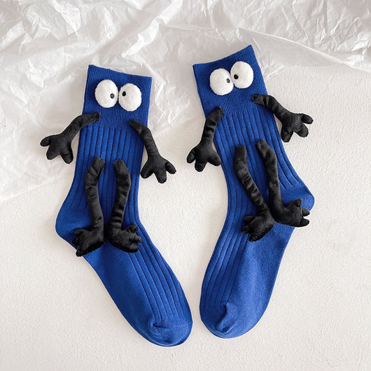 Calcetines Cortos de Algodón Puro con Muñeca Adorable - Diseño para Parejas - Image 15