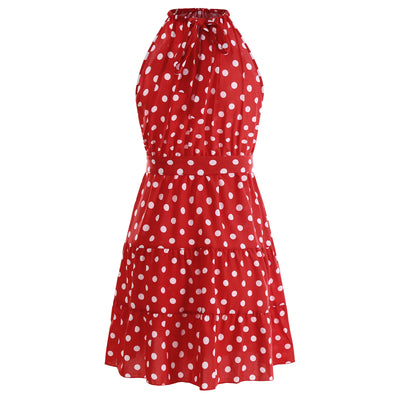 Vestido Elegante de Chifón con Lunares para Mujer - Image 37