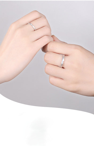 Anillo de Compromiso para Parejas en Plata - Image 4