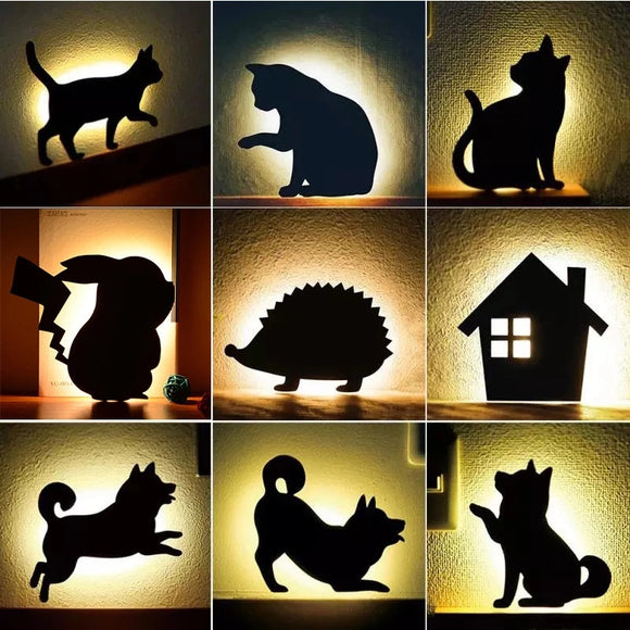 Lámpara de Noche LED Animalito con Sensor de Sonido Inteligente