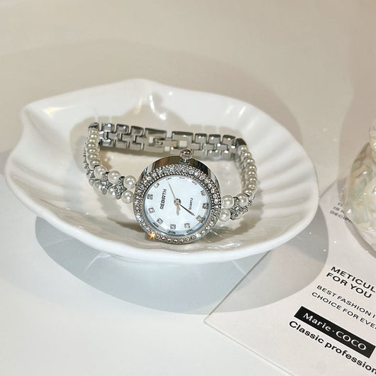 Reloj Pulsera Vintage con Perla de Agua Dulce para Mujer - Image 9