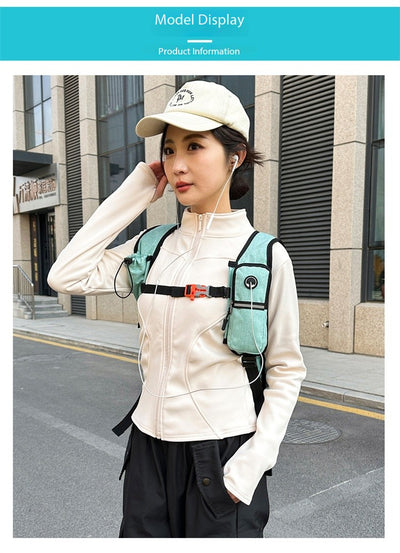 Mochila Casual AZELA Púrpura Ligera, Daypack Multicompartimento con Malla Transpirable - Image 35