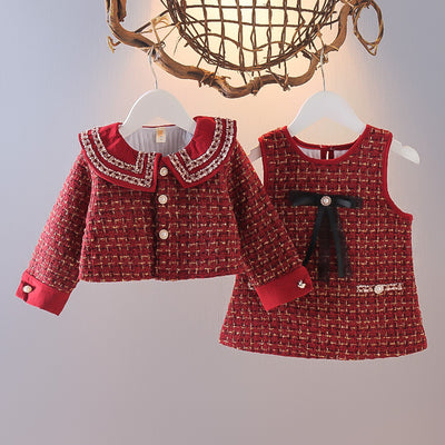 Conjunto de Dos Piezas Estilo Princesa Clásico para Niñas