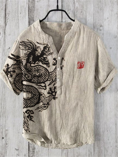 Camisa Hawaiana Navideña Casual con Estampado Santa para Hombre - Image 29