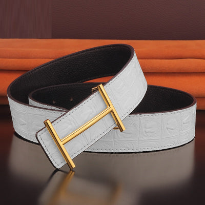 Cinturón de Cuero para Jóvenes con Hebilla de Cobre Puro - Image 4