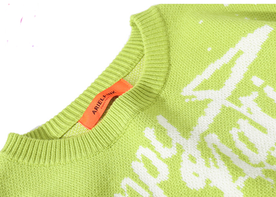Suéter Tejido Cuello Redondo Estilo Europeo y Americano - Image 14