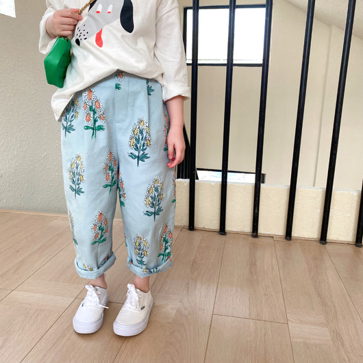 Pantalones Infantiles Estilo Floral con Diseño de Flores Rotas - Image 20