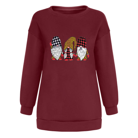 Suéter Navideño Estampado Holgado Talla Grande para Mujer - Image 3