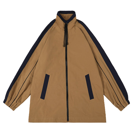 Chaqueta Retro Suelta con Contraste - Image 12
