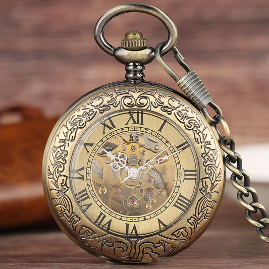 Reloj de Bolsillo Automático con Grabado Artesanal - Image 2