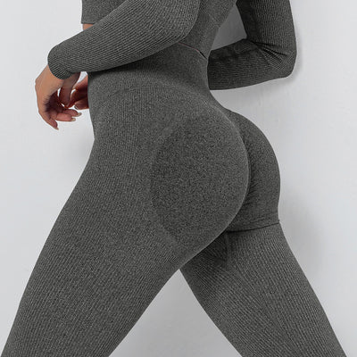 Leggins Yoga Sin Costuras Transpirables de Tejido Europeo y Americano - Image 7